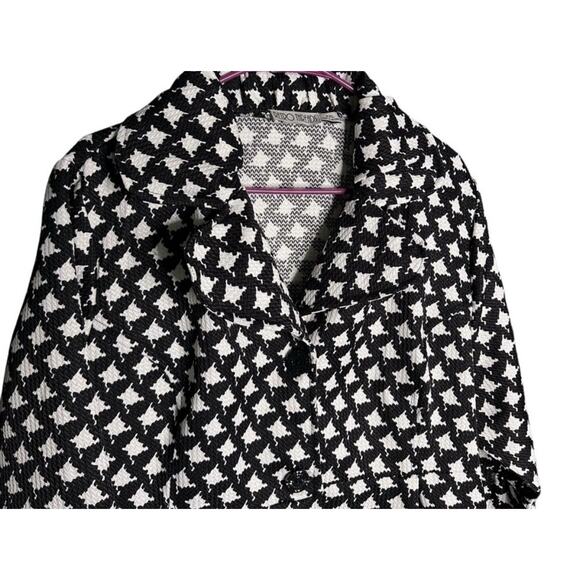 Retro Threads 2XL HoundsTooth 3/4 Bell Sleeves Two Button Closure Classic Jacket - Picture 5 of 6